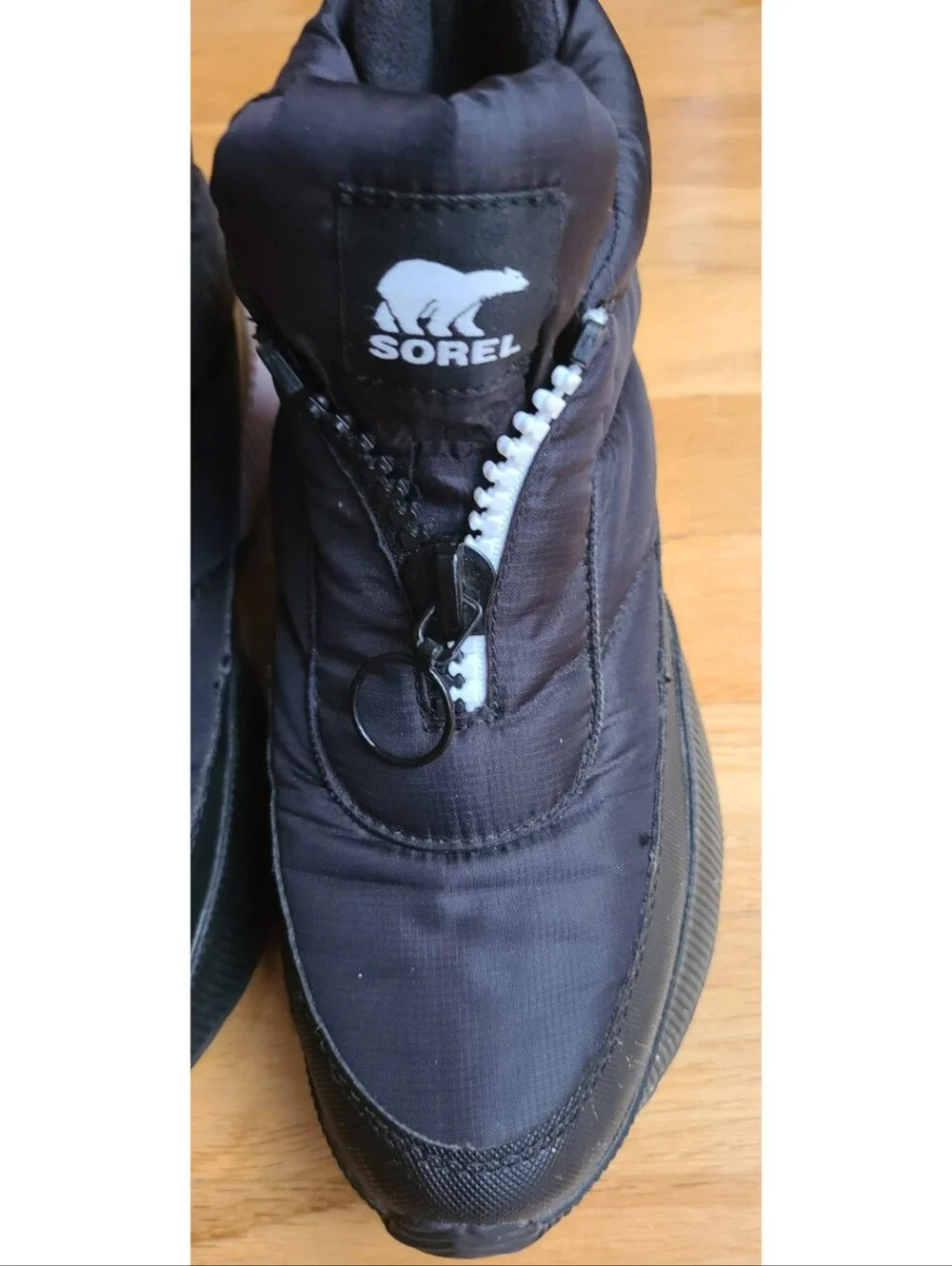 Sorel Out n About III Puff Zip Boot 8.5 Black Resortwear Cottagecore Streetwear